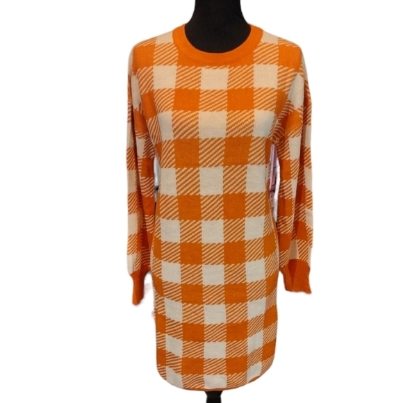 BUFFALO Check Sweater Dress NWOT - Picture 2 of 6